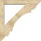 Ekena Millwork Olympic Slat Rough Sawn Bracket w/ Offset Brace, Douglas Fir, 6"W x 40"D x 40"H BKT0604X40X40OLY06RDF - alternate 4